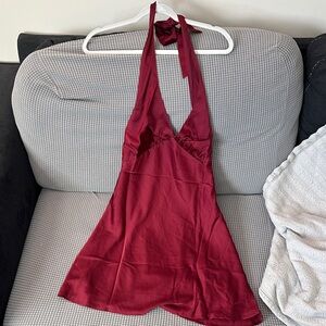 Peppermayo Red Backless Dress
